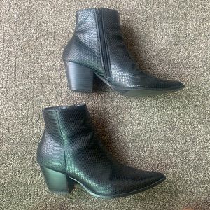 Free People Vegan Leather Western Booties